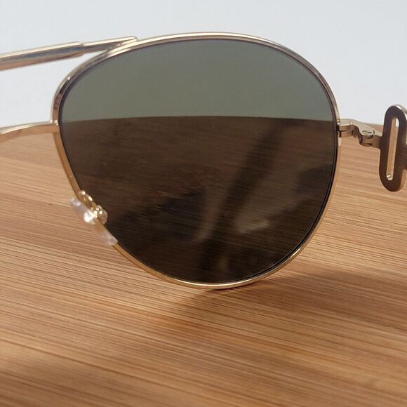 Versace Aviator Sunglasses VE2249 1002/7P Gold Metal Frame Gold Mirror Lens 65mm - Picture 5 of 16